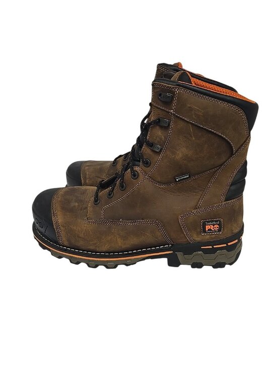 Timberland Men\'s 92671 8” Boondock Composite Toe Waterproof Work Boot Brown 14M main image 4